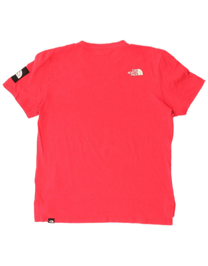 Мужская футболка The North Face из хлопка среднего розового цвета