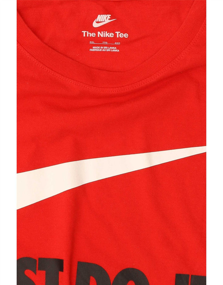 Мужская футболка с рисунком Nike Top 2XL, красная