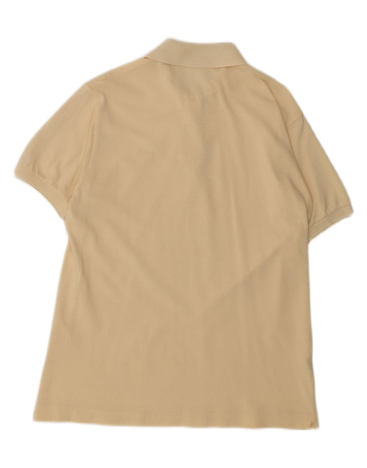 Мужская рубашка-поло стандартного кроя Lacoste, размер 4, средний желтый, хлопковая классика