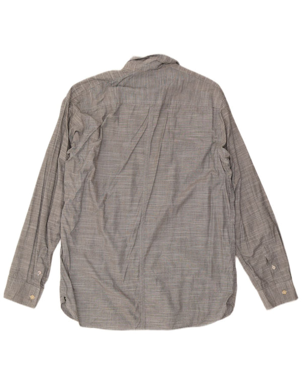 Мужская рубашка Quiksilver XL, хлопковая серая полоска