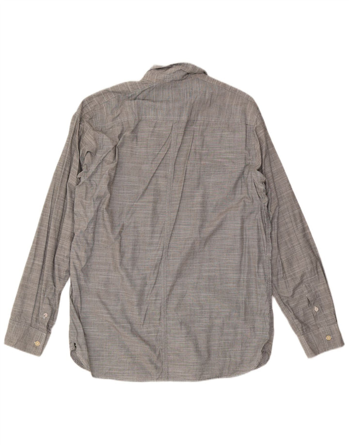 Мужская рубашка Quiksilver XL, хлопковая серая полоска