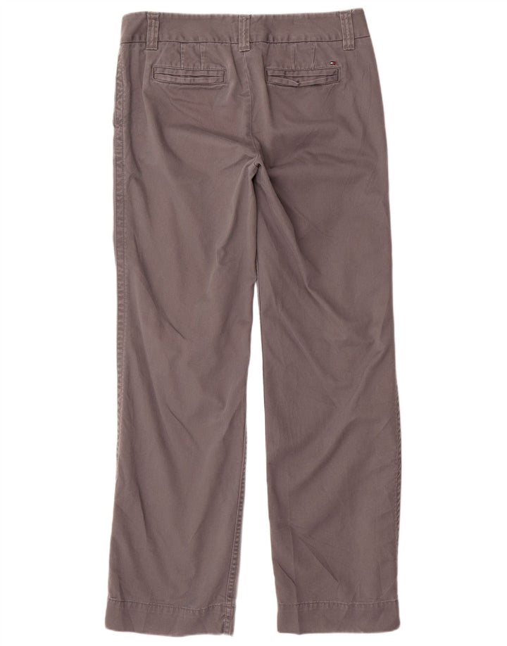 TOMMY HILFIGER Женские широкие брюки чинос США 10, большие W32 L32 Серые