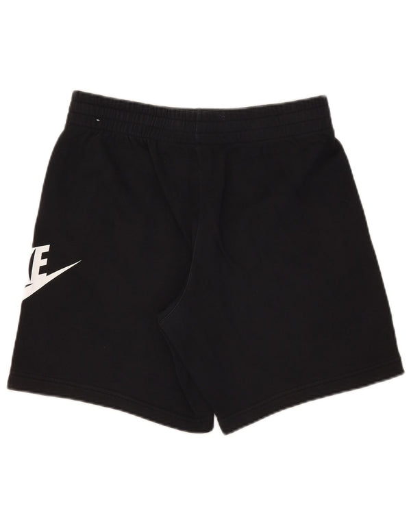Спортивные шорты с графикой Nike для мальчиков 13–14 лет, размер XL, черный хлопок