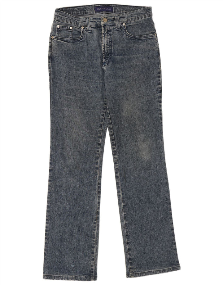 Женские прямые джинсы Trussardi W29 L30 синие, хлопок