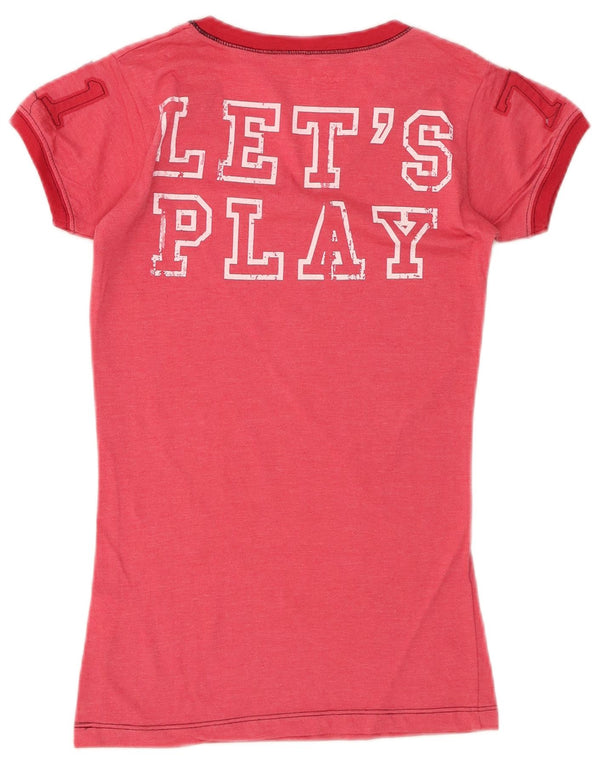 Футболка HARD ROCK CAFE для девочек New Dalhi с рисунком, топ 13–14 лет, XS, розовый