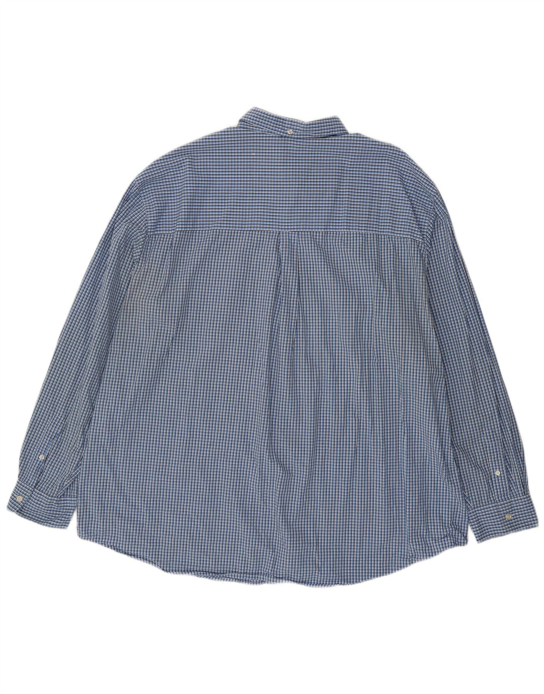 Мужская рубашка Chaps 3XL, синяя, хлопок в мелкую клетку