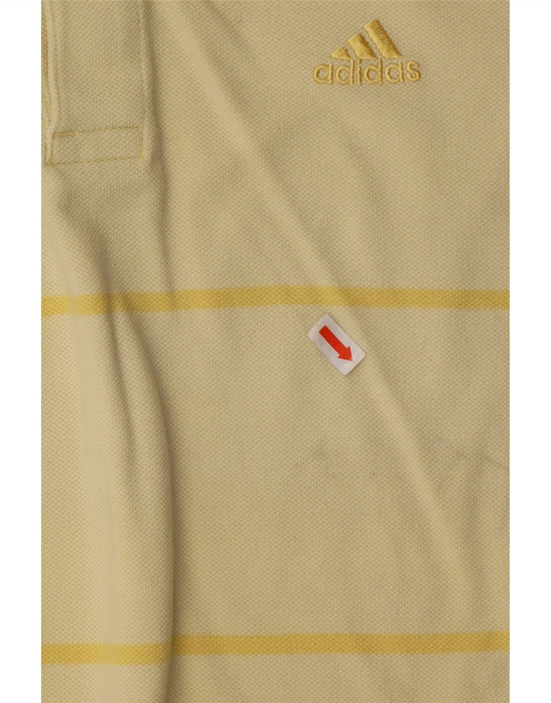 Мужская рубашка поло Adidas, маленькая желтая полосатая хлопковая рубашка