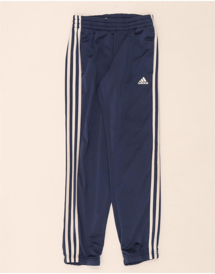 Спортивный костюм Adidas для мальчиков, брюки для бега, 9–10 лет, темно-синий, полиэстер