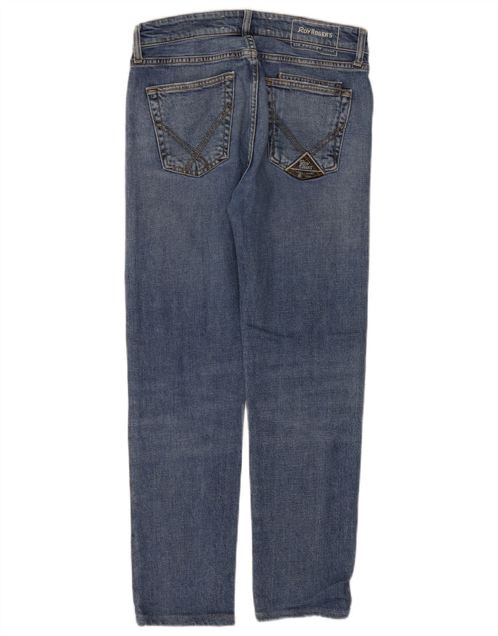 Женские потертые узкие джинсы Roy Rogers W31 L29, синий хлопок