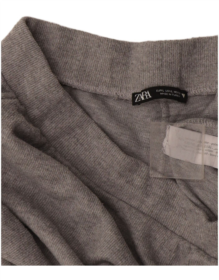 Женские спортивные брюки Zara UK 14, большой серый полиэстер
