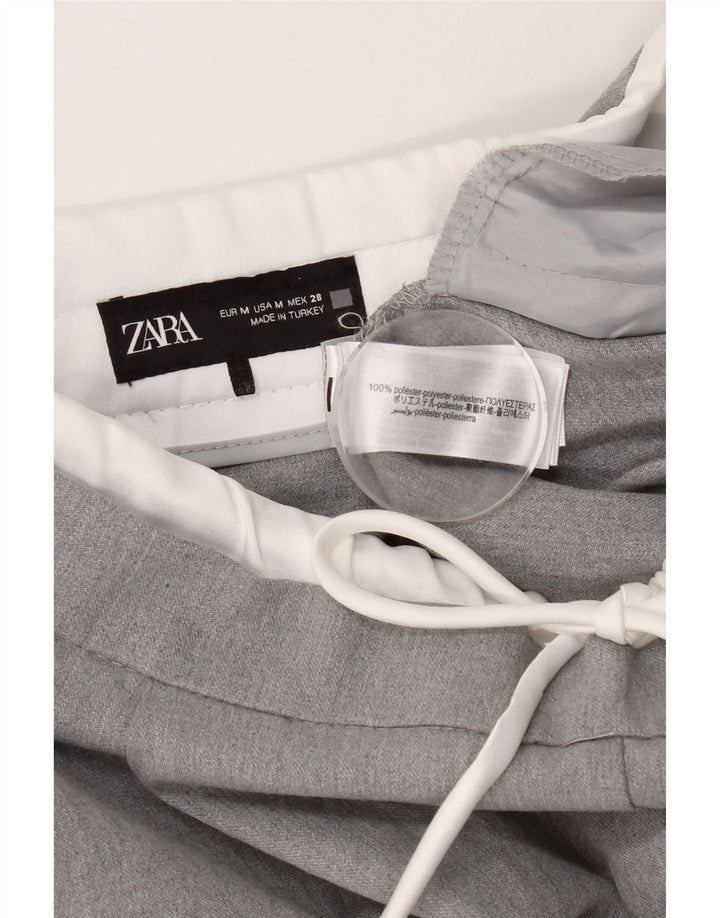 Женские брюки чинос ZARA, средний размер W30 L28, серый полиэстер
