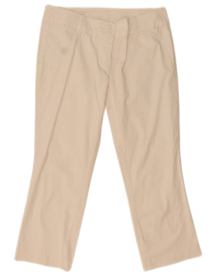 Женские капри Benetton IT 44 Medium W31 L22 Белый хлопок