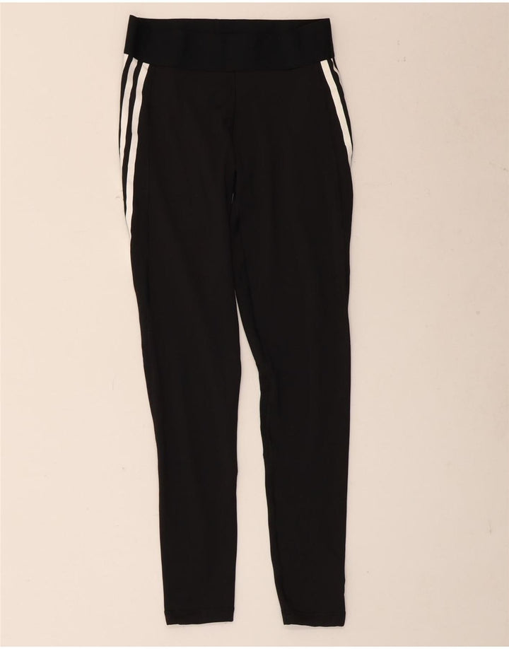Женские леггинсы Adidas Aeroready UK 8/10, маленький черный полиэстер