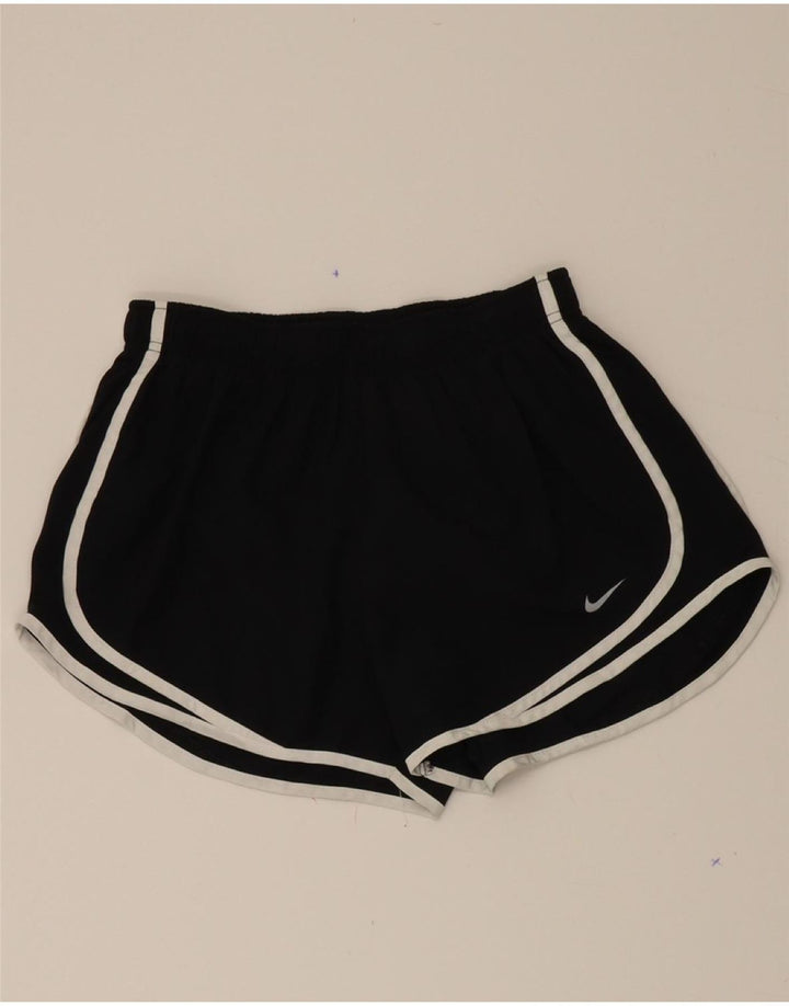 ADIDAS Womens Dri Fit Sport Shorts UK 14 Medium  Black Vintage Adidas and Second-Hand Adidas from Messina Hembry 