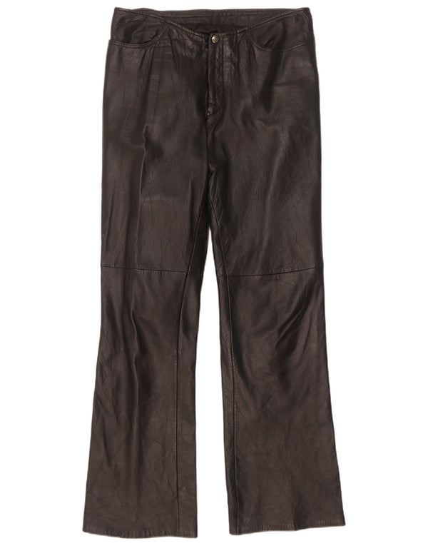 Женские кожаные брюки Dakota Bootcut W30 L31 черные