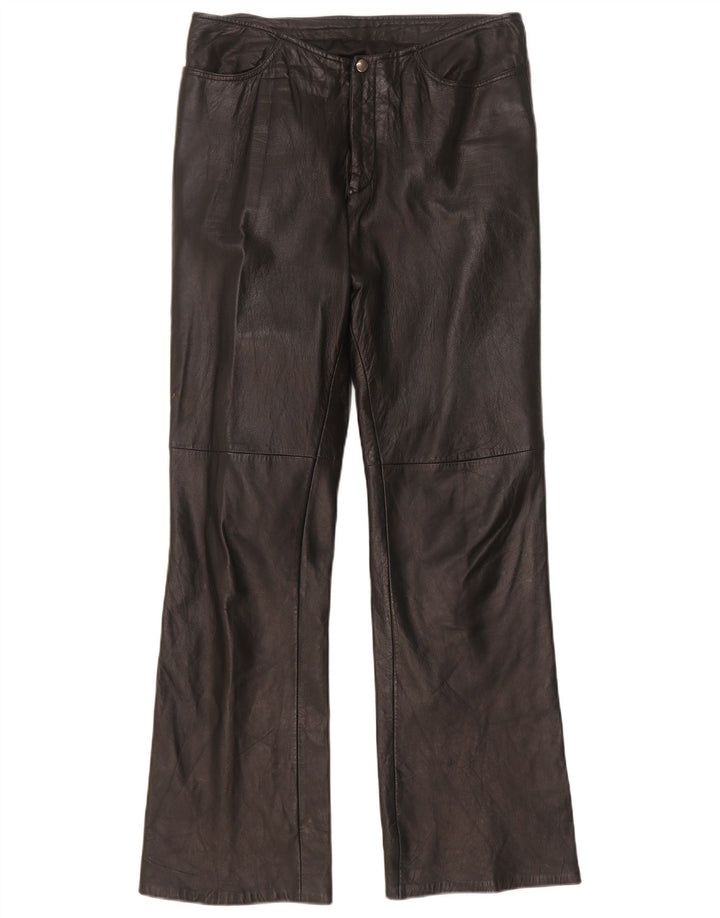 Женские кожаные брюки Dakota Bootcut W30 L31 черные
