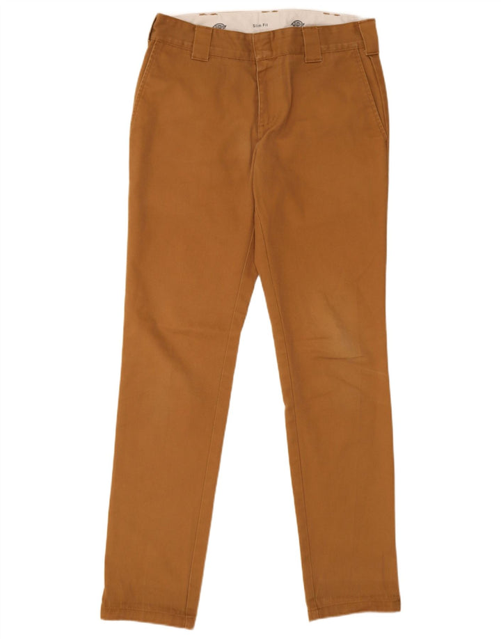 Мужские брюки-чиносы Dickies Slim Fit W32 L32 коричневые из полиэстера