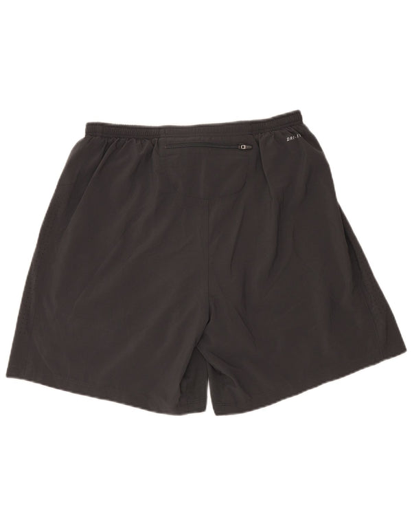 Мужские спортивные шорты Nike Dri Fit, большие черные, полиэстер