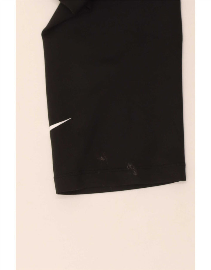Женские леггинсы-капри Nike Dri Fit UK 10, маленькие черные из полиэстера