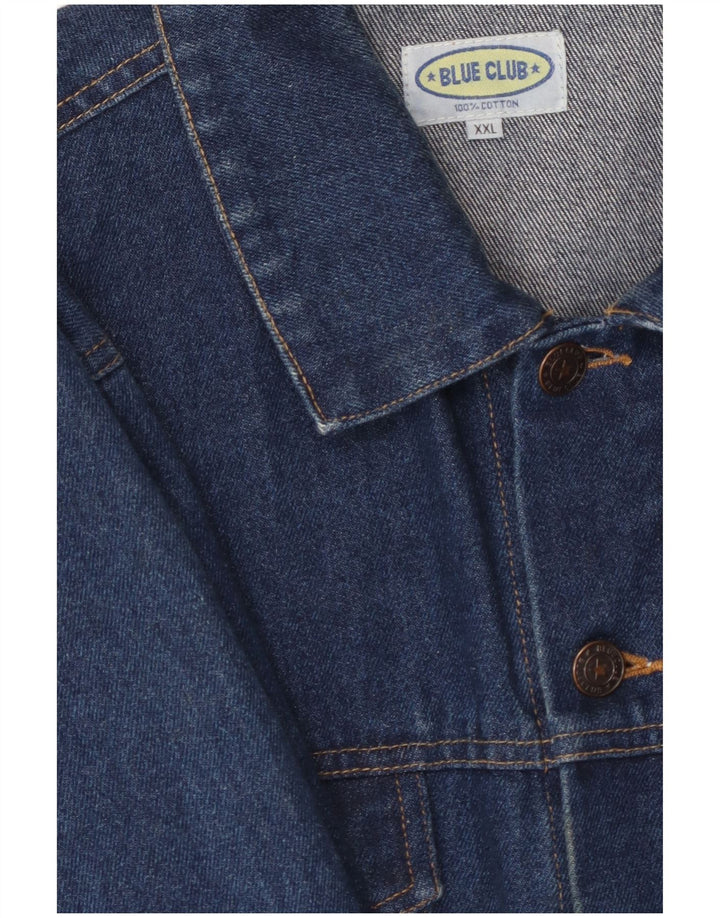 Мужская джинсовая куртка BLUE CLUB UK 44 2XL, синий хлопок