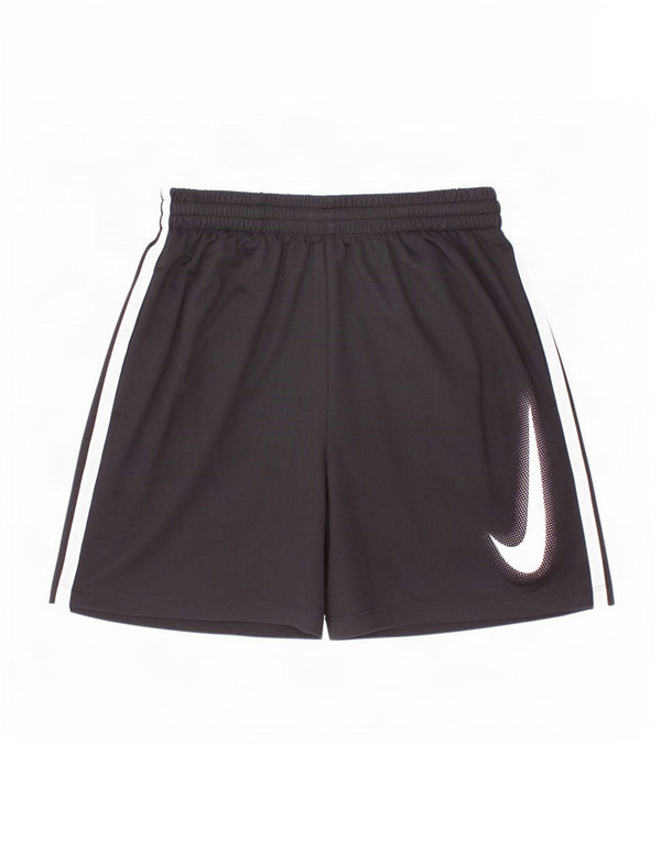 Спортивные шорты Nike Dri Fit с графическим рисунком для мальчиков, 12–13 лет, большие черные цветные блоки