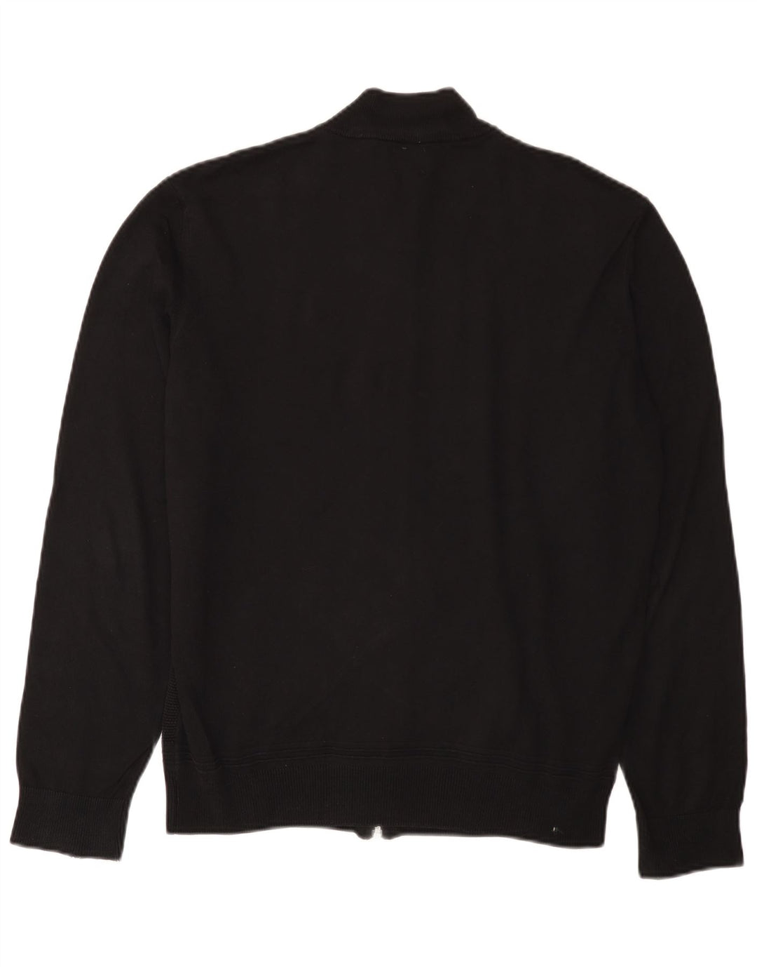 Мужской кардиган Zara, большой черный хлопковый свитер