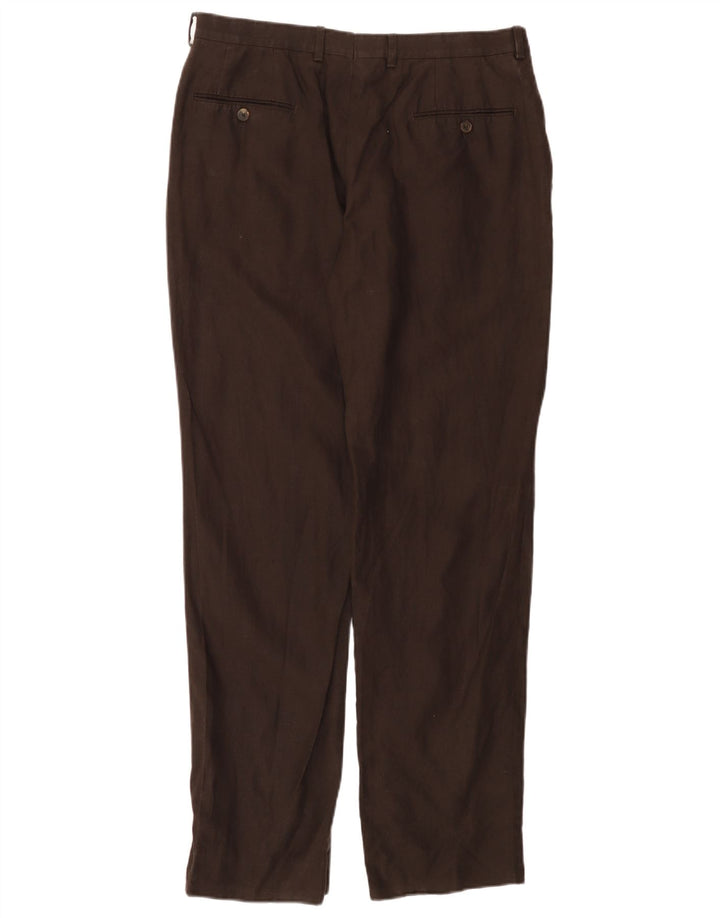 MASSIMO DUTTI Женские прямые брюки чинос EU 44 Large W34 L30 Коричневые