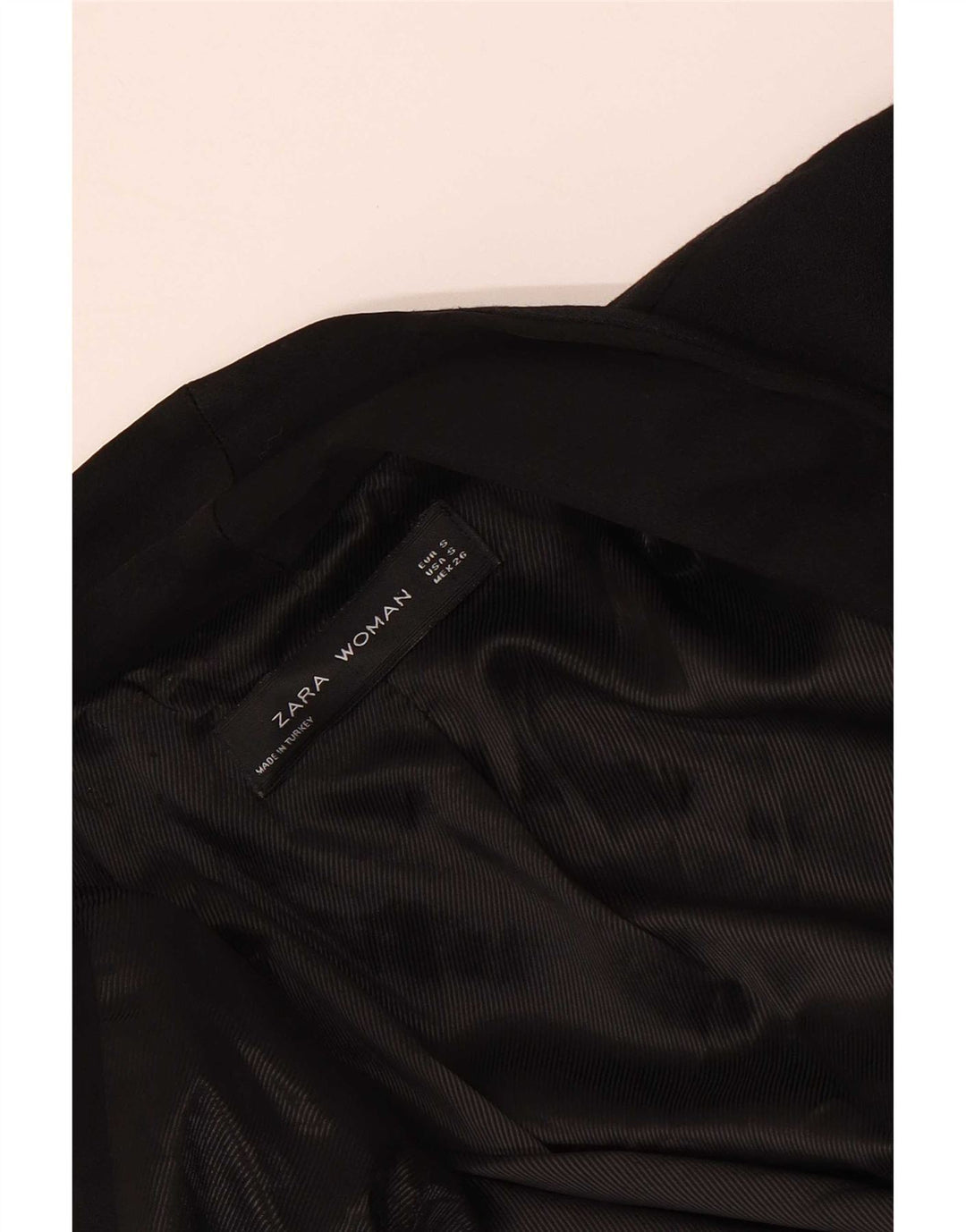Женский открытый пиджак Zara UK 10, маленький черный