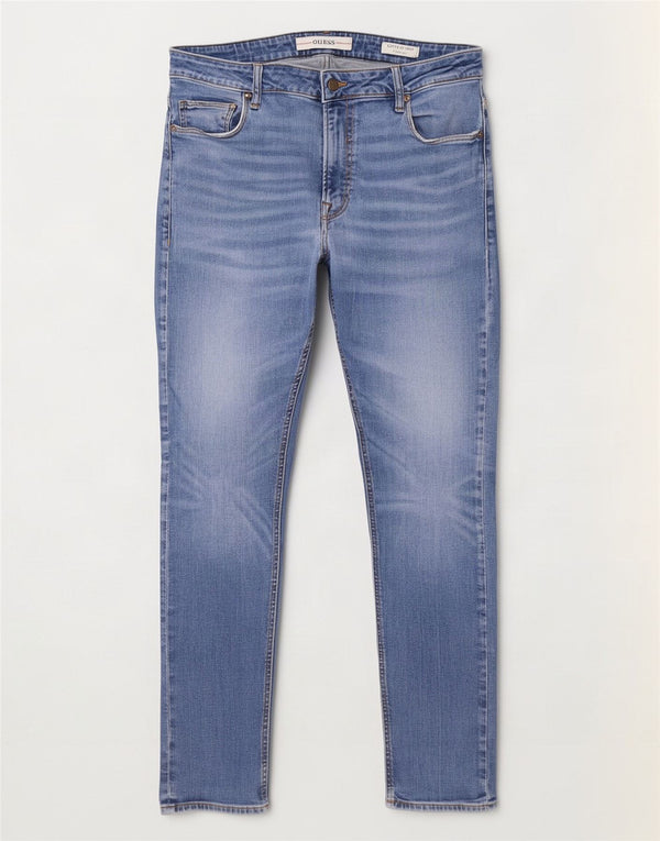Мужские джинсы Guess Chris Super Skinny W38 L32, синий хлопок