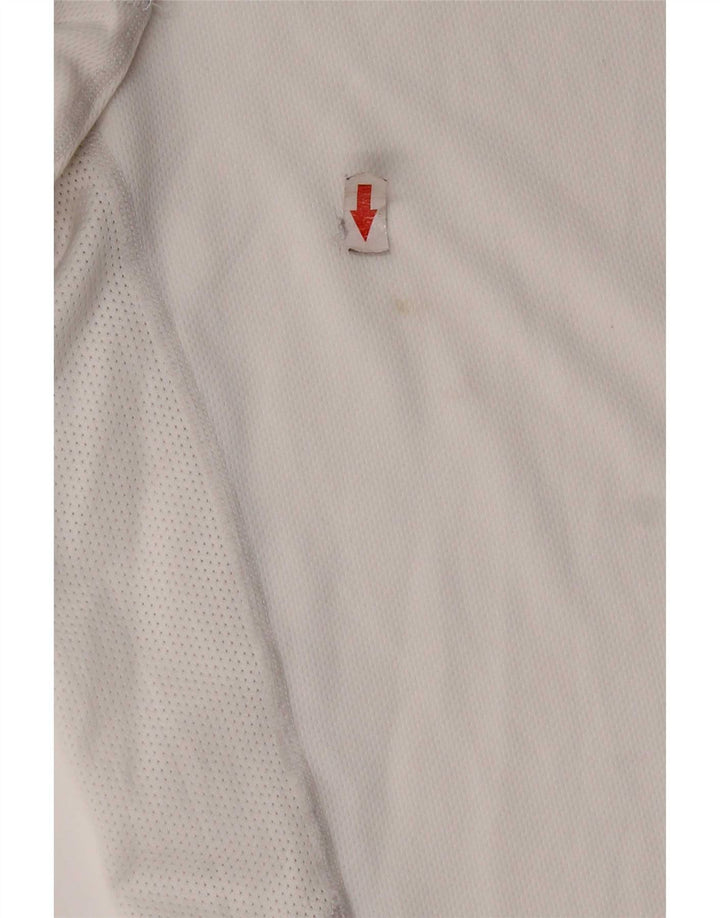 Мужская футболка Nike Dri Fit, средний белый полиэстер с цветными блоками