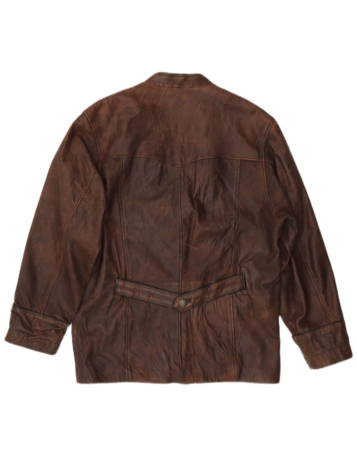 Куртка мужская кожаная VINTAGE IT 48 Medium Brown