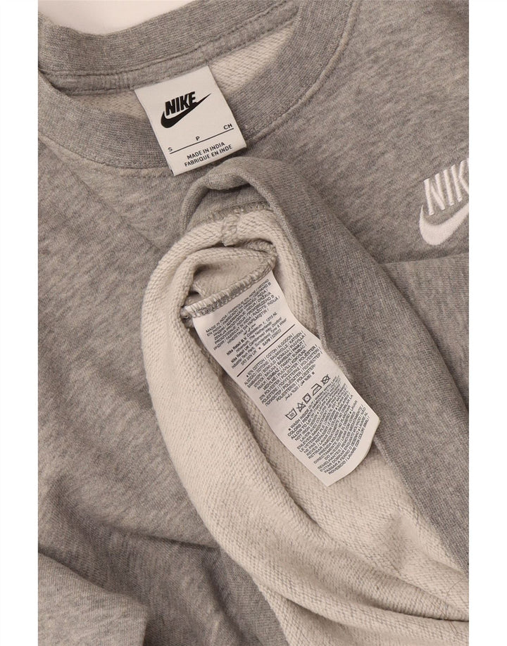 Мужской свитер Nike, маленький серый хлопковый джемпер