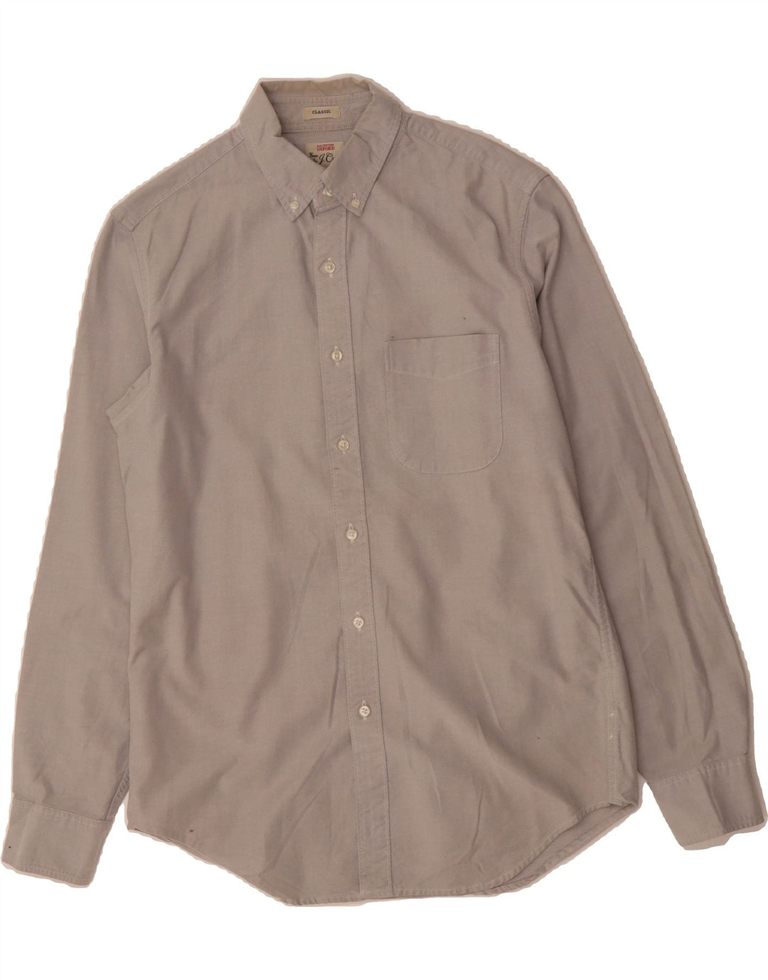 J. CREW Mens Classic Fit Shirt Small Grey Cotton Vintage J. Crew and Second-Hand J. Crew from Messina Hembry 