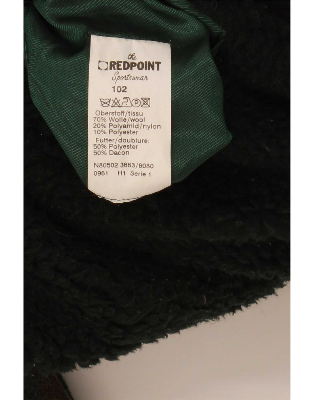 Мужская ветровка Redpoint UK 42 XL зеленая шерсть с геометрическим рисунком