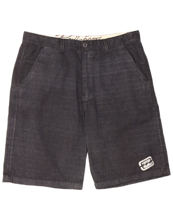 Мужские шорты чинос Billabong W40 XL, черные, хлопковые в клетку
