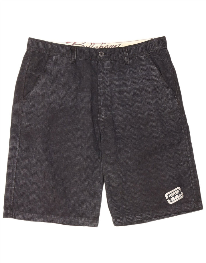 Мужские шорты чинос Billabong W40 XL, черные, хлопковые в клетку