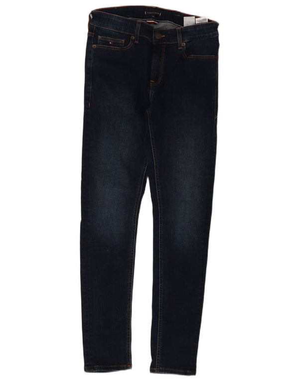 Джинсы скинни Tommy Hilfiger для мальчиков 13-14 лет W28 L30 Темно-синие, хлопок