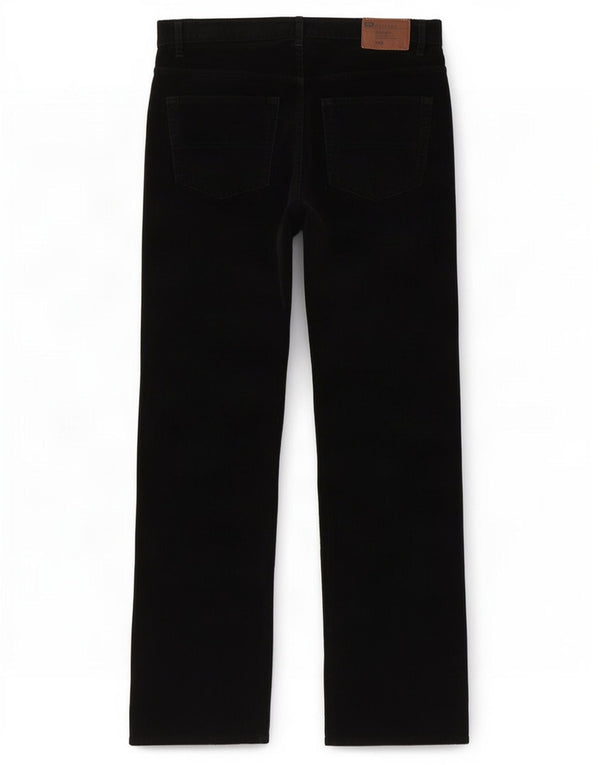 Мужские прямые вельветовые брюки Marks & Spencer Blue Harbour W34 L31 черные