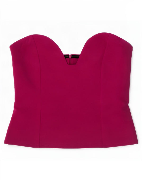 Женский топ без бретелек Zara UK 12, средний фиолетовый