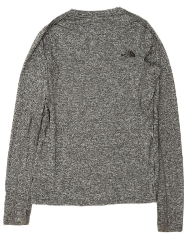 Женский топ с длинным рукавом The North Face UK 6 XS, серый полиэстер с крапинками