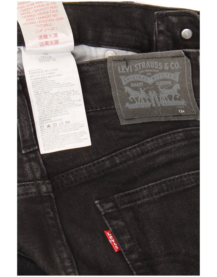 Джинсы скинни LEVI'S Boys 510 11-12 лет W28 L27, черный хлопок
