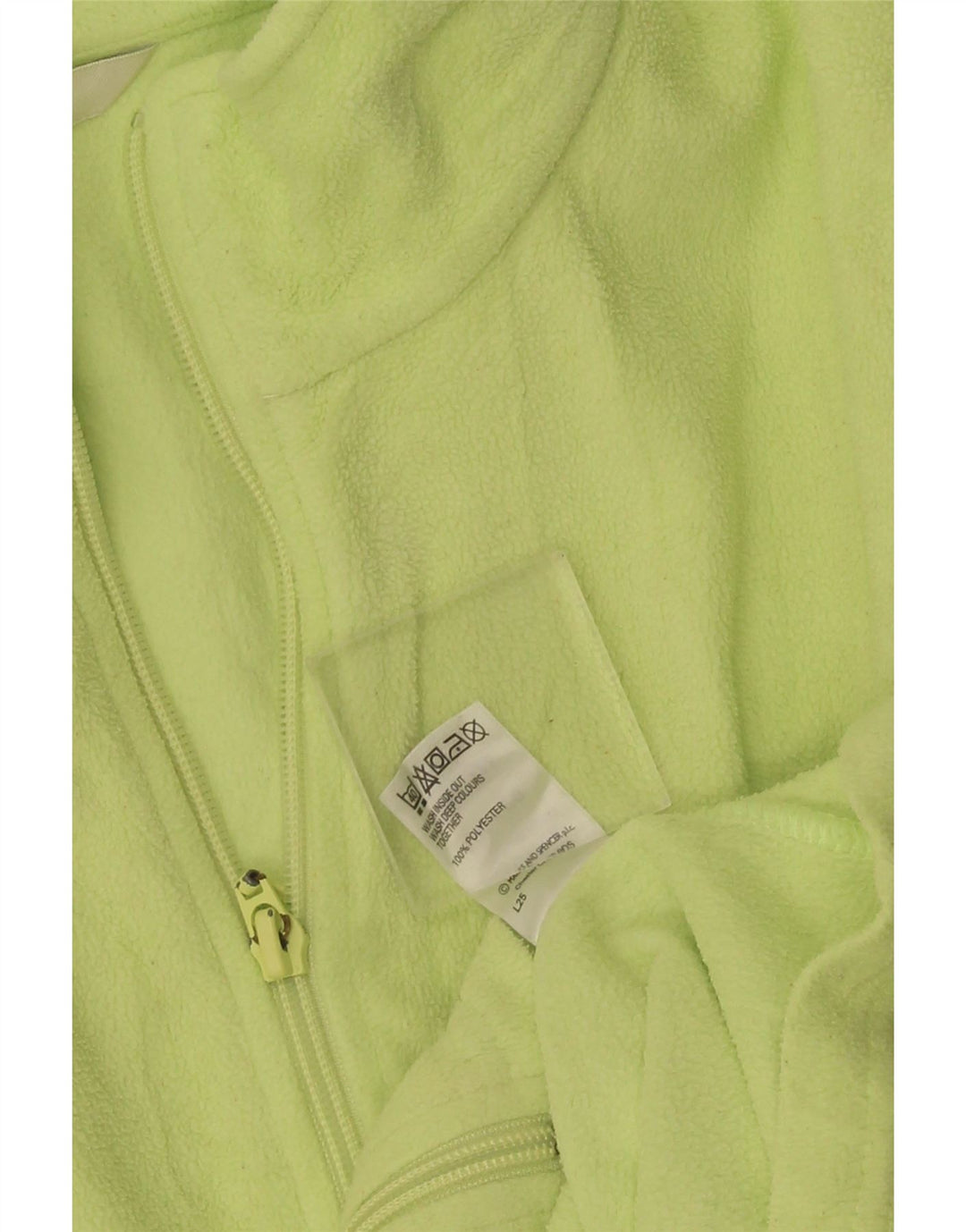 Женская флисовая куртка Marks & Spencer UK 20 2XL зеленая полиэстер