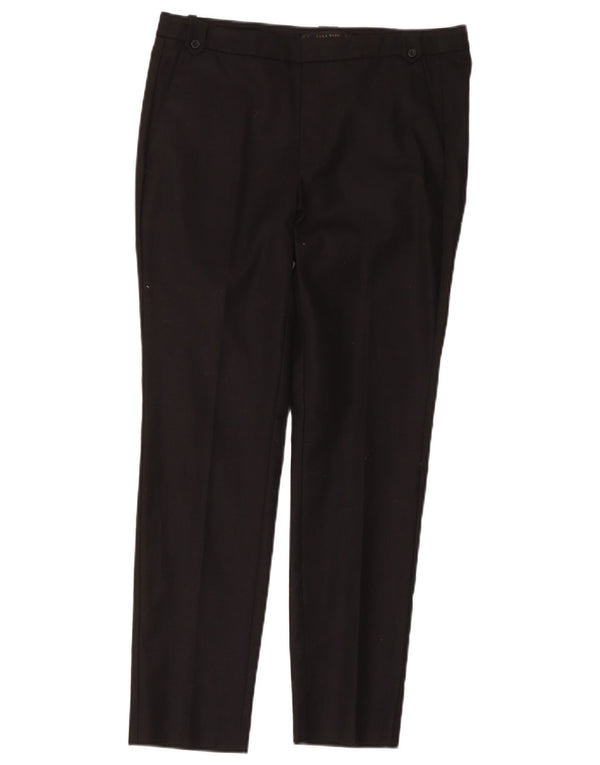 Женские узкие брюки-чиносы Zara EU 38, маленькие W28 L26, черные, хлопковые