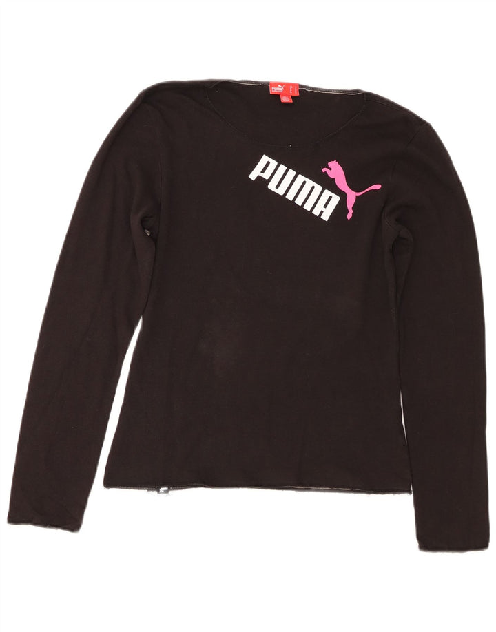 Женский топ с длинным рукавом Puma UK 10, маленький черный