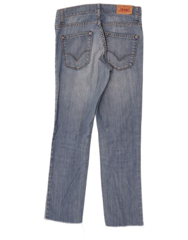 Прямые джинсы Levi's для девочек 11–12 лет W24 L24, синий хлопок