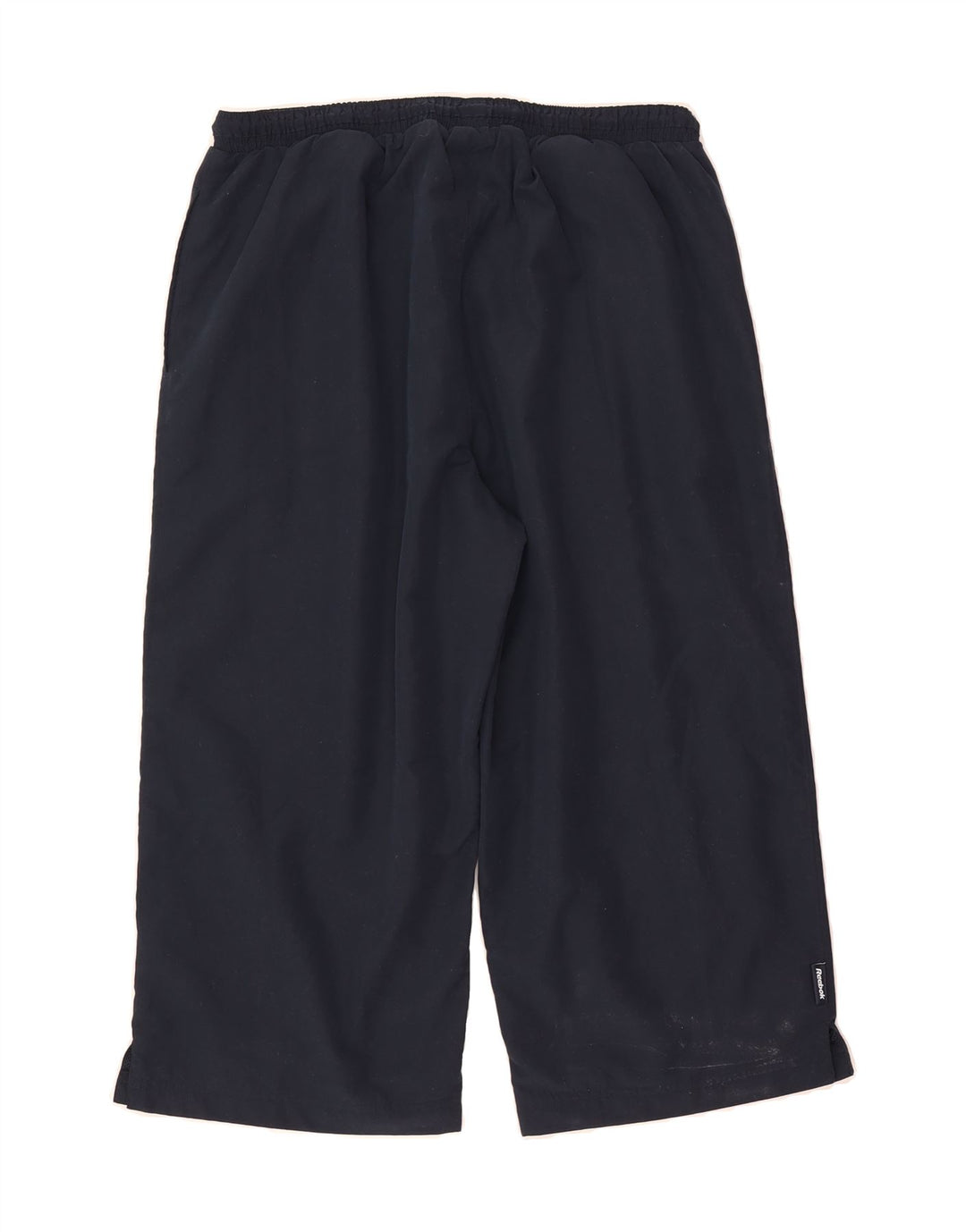 REEBOK Womens Bermuda Sport Shorts UK 14 Medium  Navy Blue Polyester Vintage Reebok and Second-Hand Reebok from Messina Hembry 