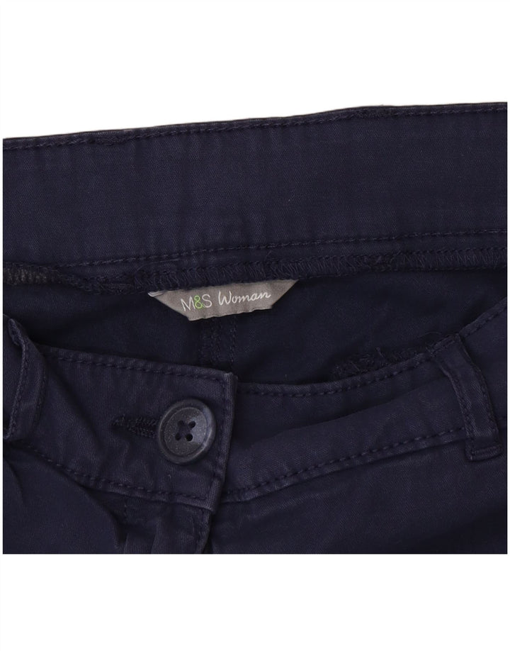 Женские узкие брюки чиносы Marks & Spencer W32 L27 Темно-синие