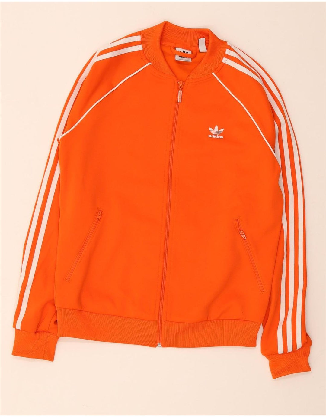Женский спортивный костюм Adidas Top Jacket UK 10, маленький оранжевый полиэстер