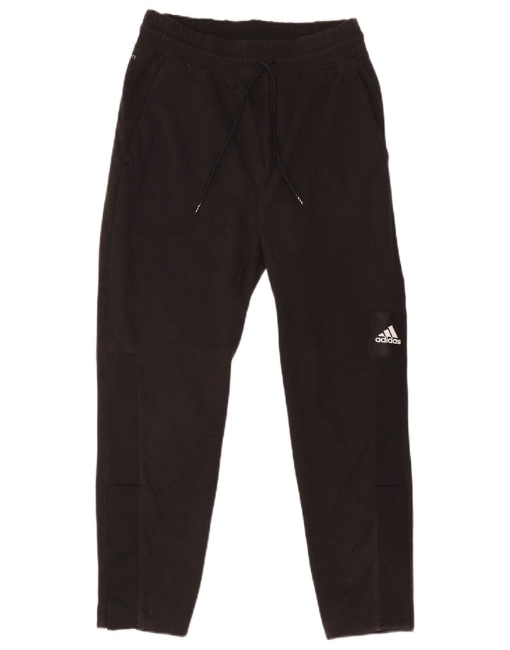 Мужские спортивные брюки Adidas Climalite, брюки для бега, средний черный полиэстер