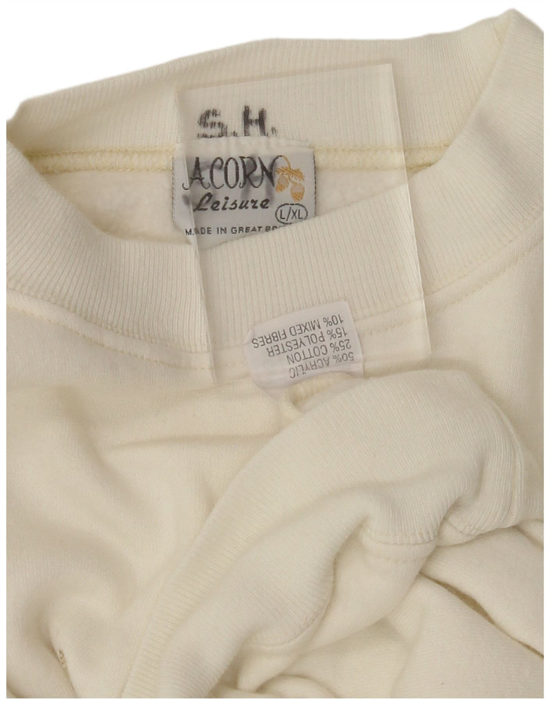 Женский джемпер с круглым вырезом ACORN UK 16, большой белый акрил